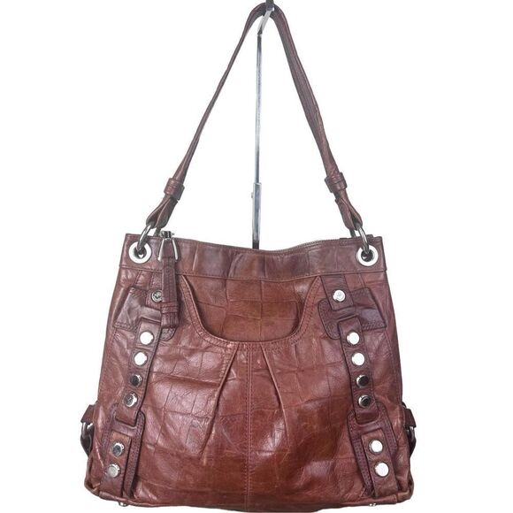 b. makowsky Handbags - B. Makowsky Genuine Leather Hobo Studded Hobo Shoulder Bag